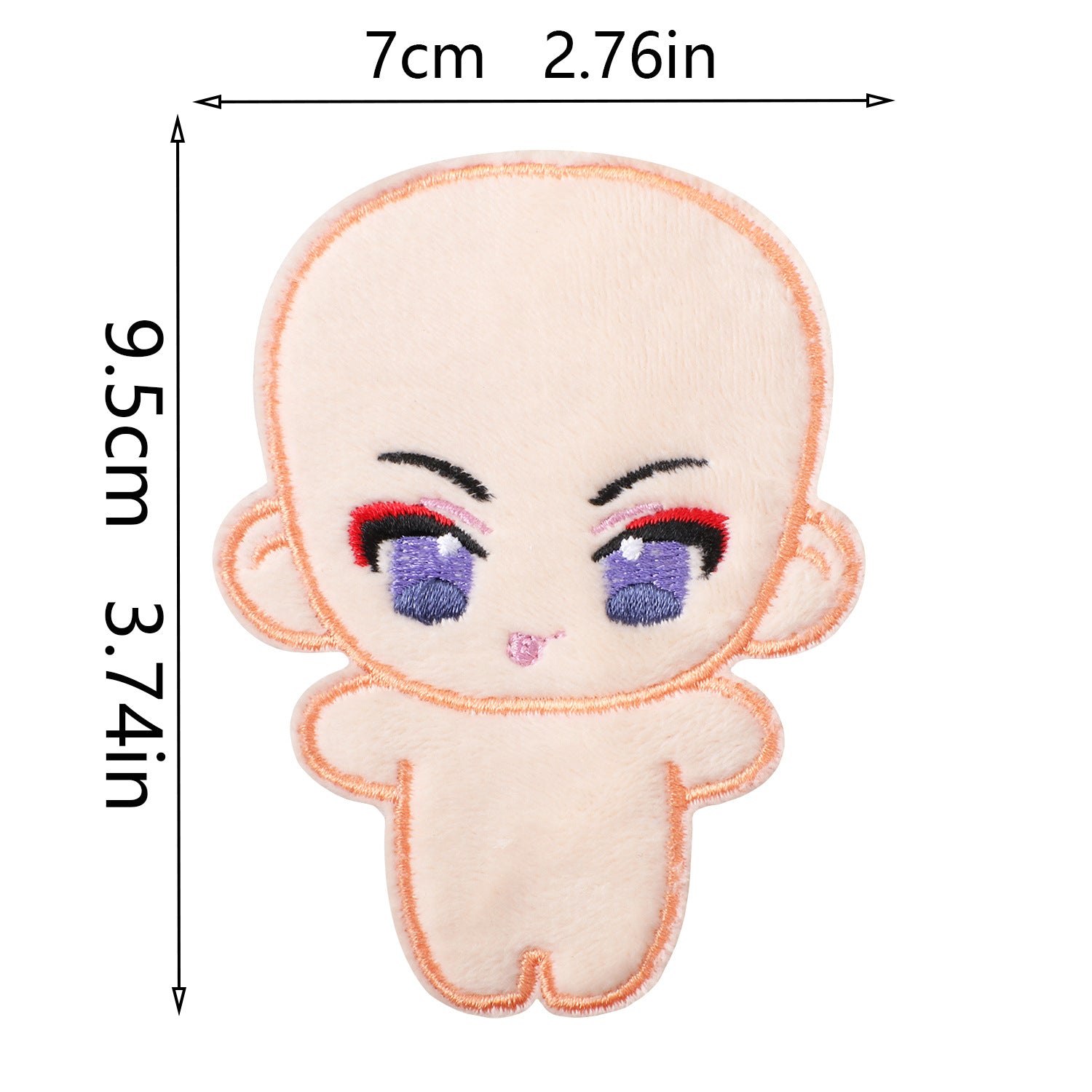 Wholesale Stylish DIY Non Woven Fabric Doll Embroidery Patch Kit 200 Sets Polyester Thread For Clothing Accessories OLY Exclusive