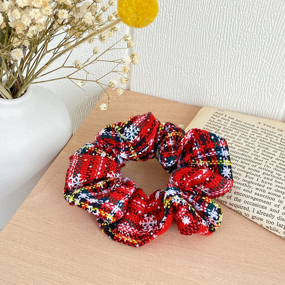 Wholesale Christmas Autumn/Winter Fabric Hair Scrunchies