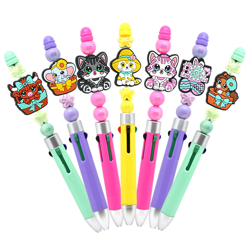 Wholesale Random 100pcs/pack  Cartoon Cute Animal Beads  Focal Beads