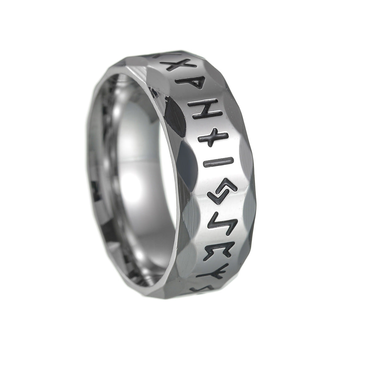 Wholesale Viking Rune Titanium Steel Vintage Men's Ring