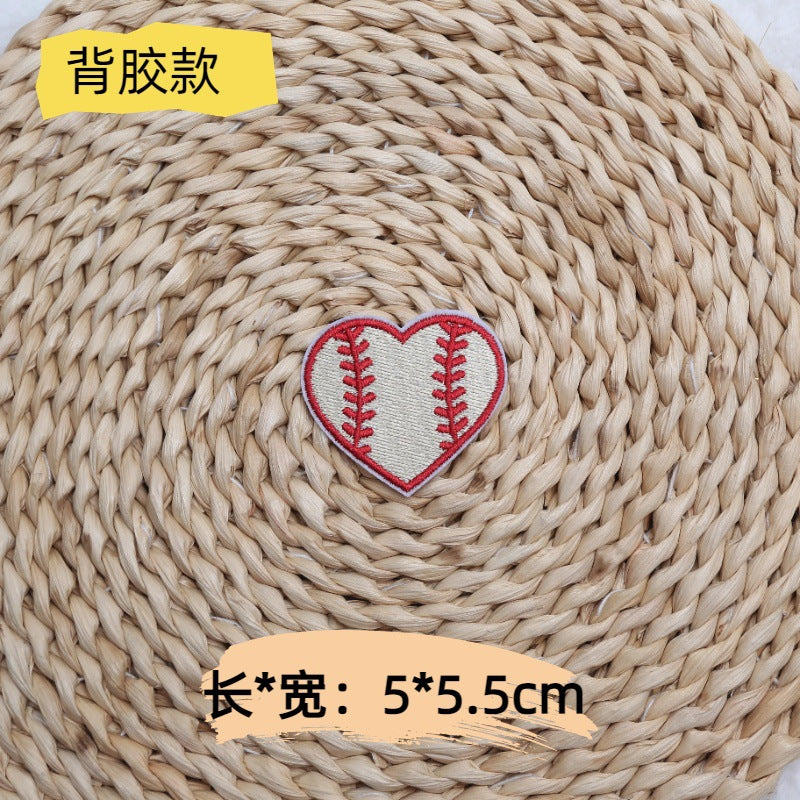 Wholesale 10pcs Team helmet baseball embroidery English square letters DIY Patches