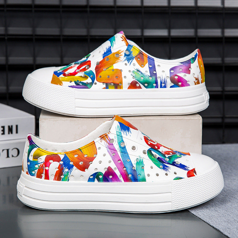 Wholesale  New Eva Hole Shoes Women's  Beach Non-slip Seaside Wading Tracing Creek Shed Shoes Women's