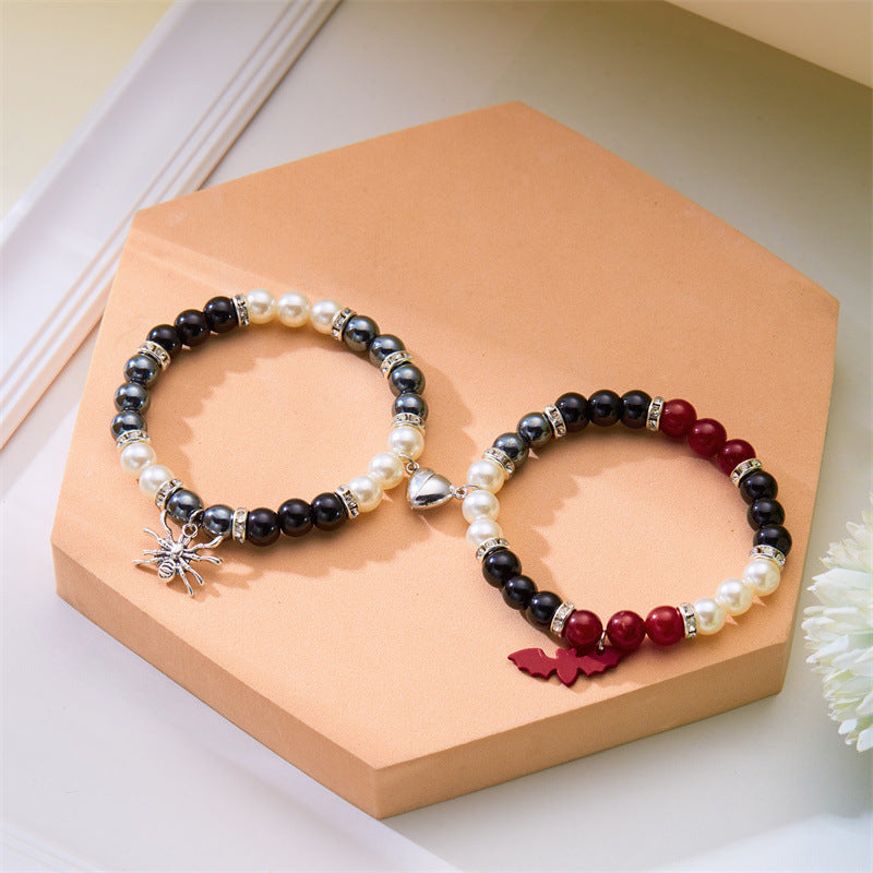 Wholesale  Bat Heart Magnetic Bracelet