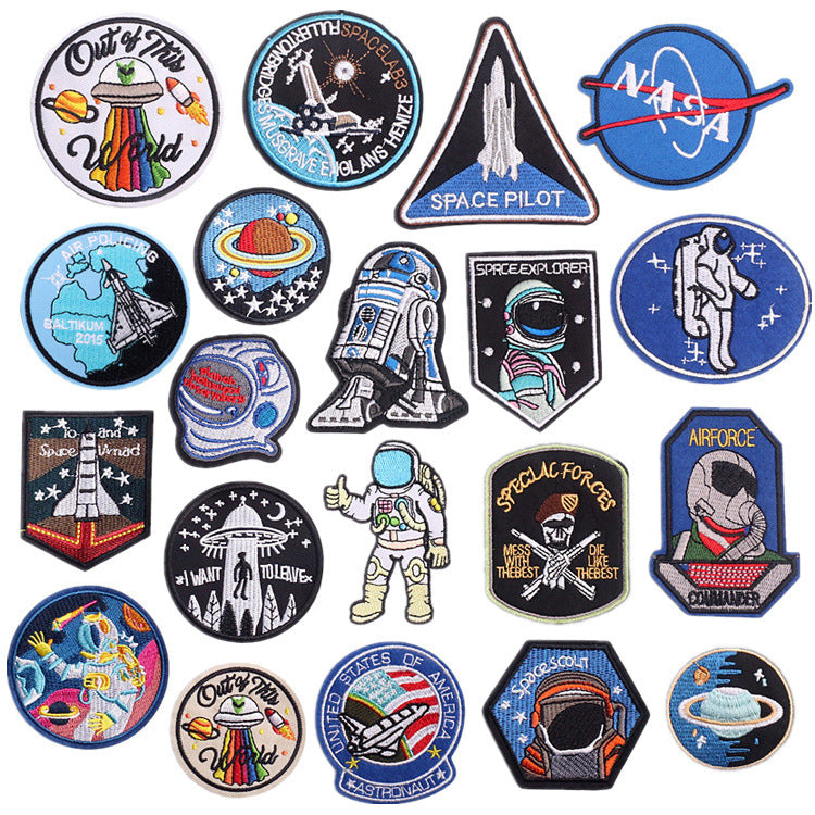 Wholesale Stylish Polyester Embroidered Astronaut Space Patch For Kids Clothing And DIY Crafts OLY Exclusive