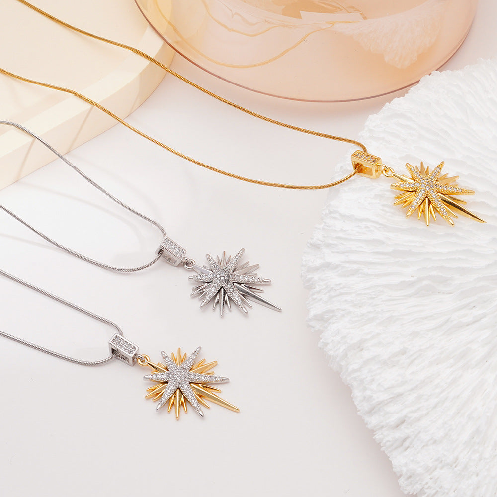 Wholesale Necklace Women' s All-match Bamang Star Pendant Clavicle Chain