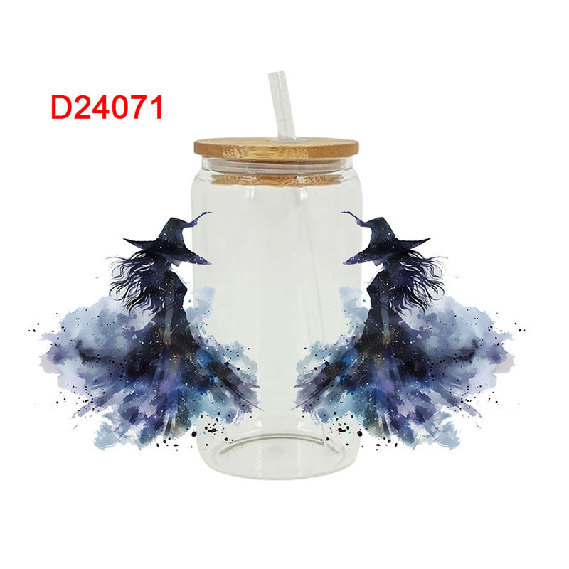 Wholesale Bat Ghost Halloween 16oz Cup UV DTF Wraps