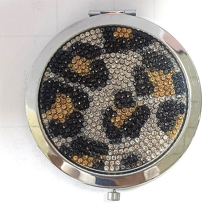 Wholesale Folding Pearl Diamond Makeup Aluminum Mirror