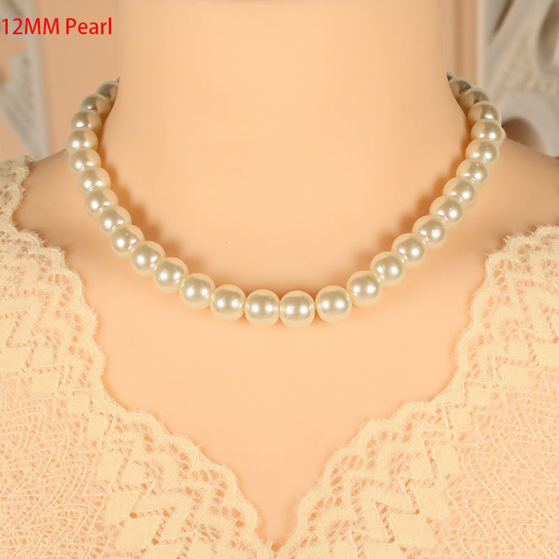 Wholesale women's pearl necklace clavicle French style necklace
