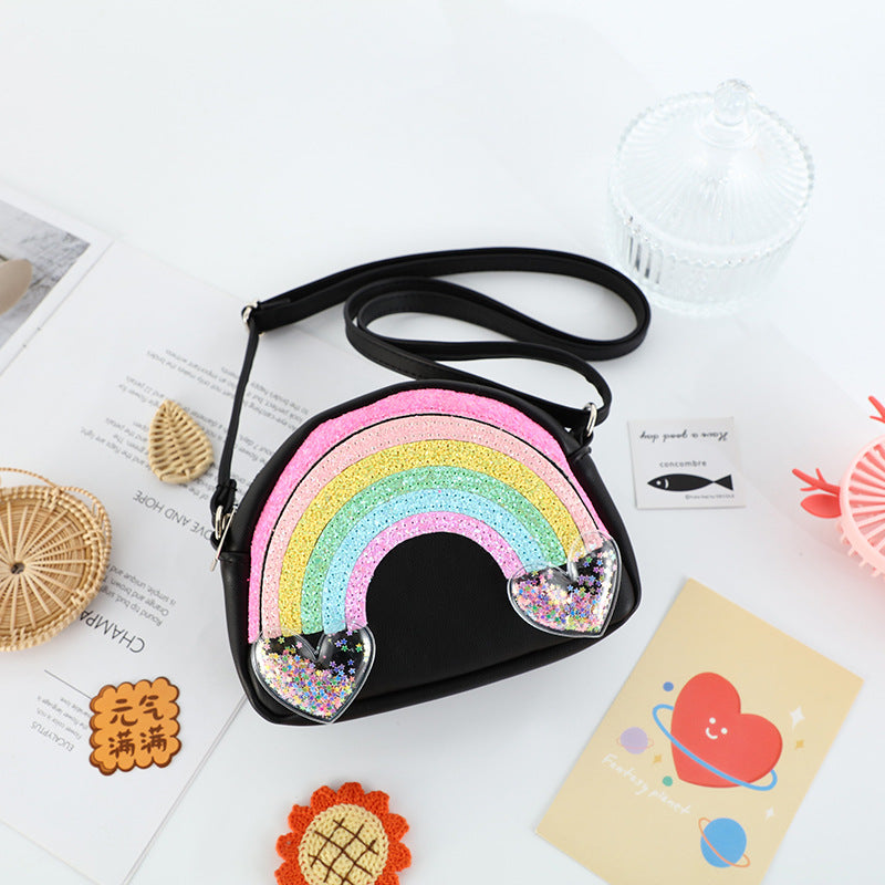 Wholesale Cotton Macaron Rainbow Kids Messenger Bag