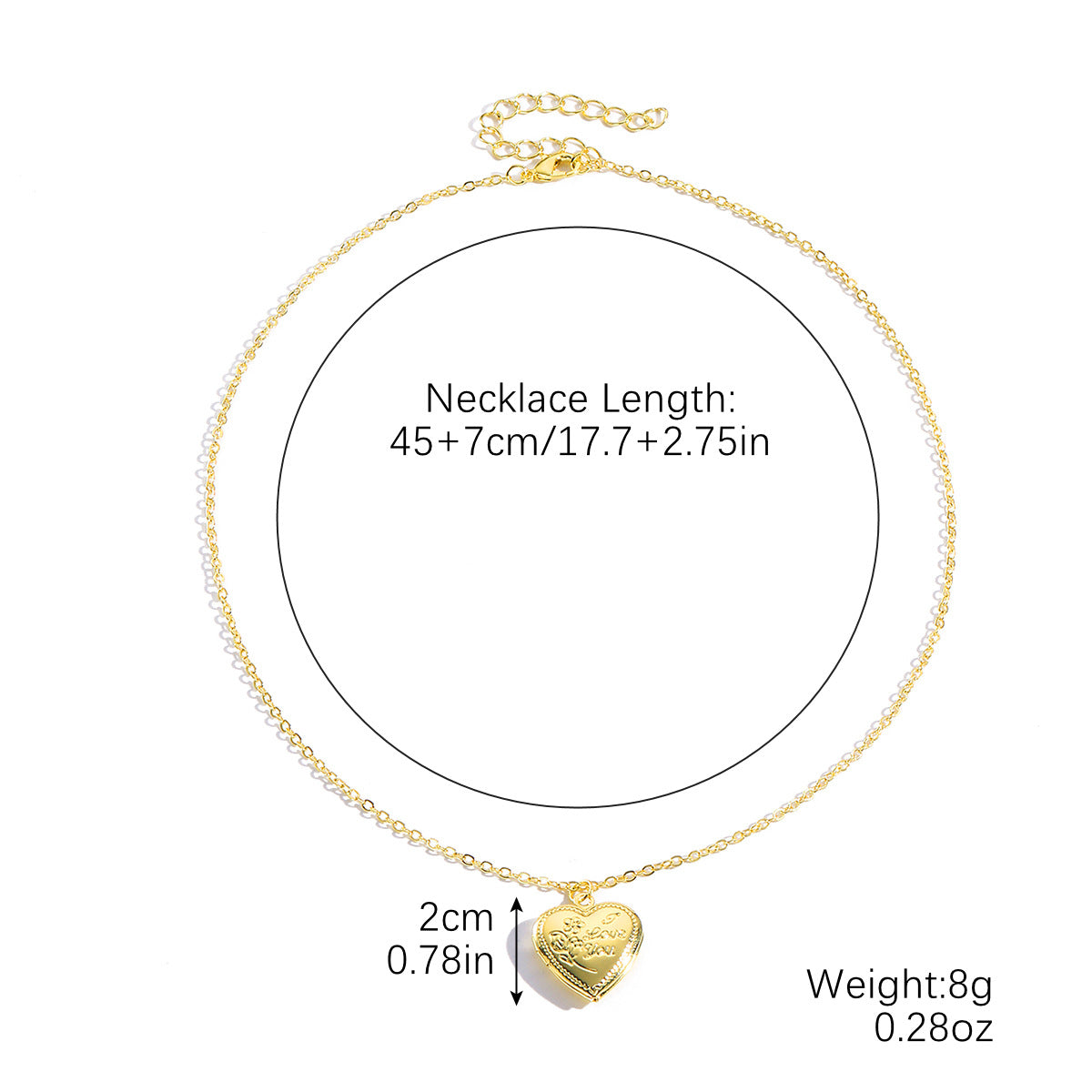 Wholesale Metal hollow heart pattern can open the love box necklace