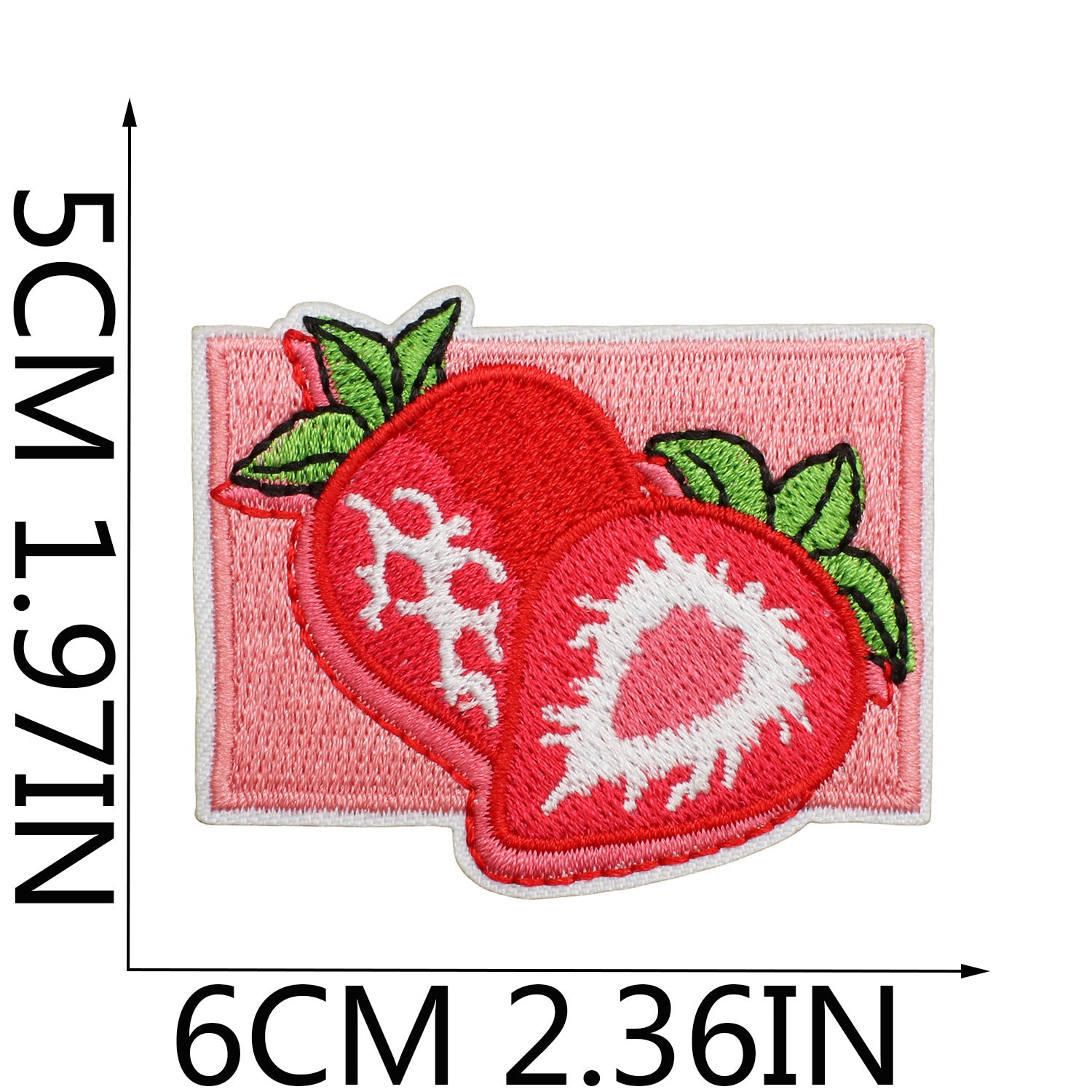 Wholesale Sweet Strawberry Embroidered Cloth Sticker Clothes Decoration Patch