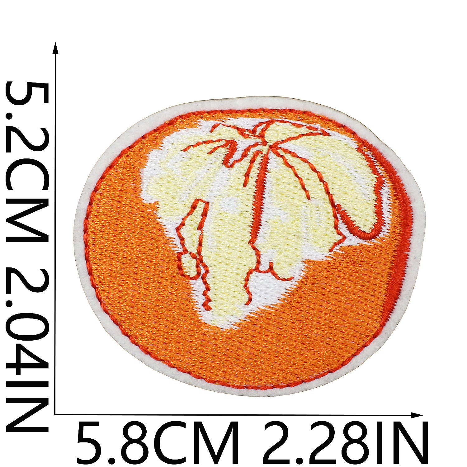 Wholesale Cartoon Orange Series Embroidery DIY Patches
