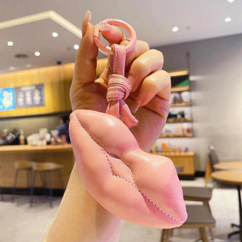 Keychains de labios de cuero al por mayor