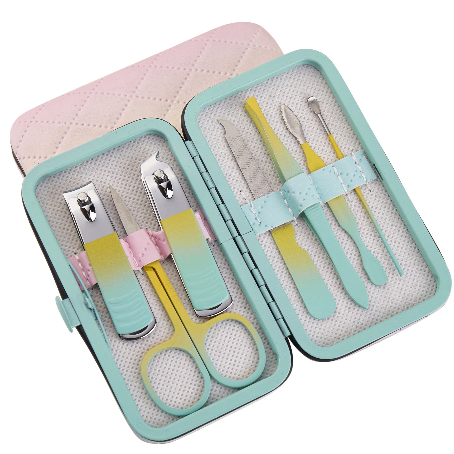 Wholesale Gradient Color Stainless Steel Nail Clipper Set