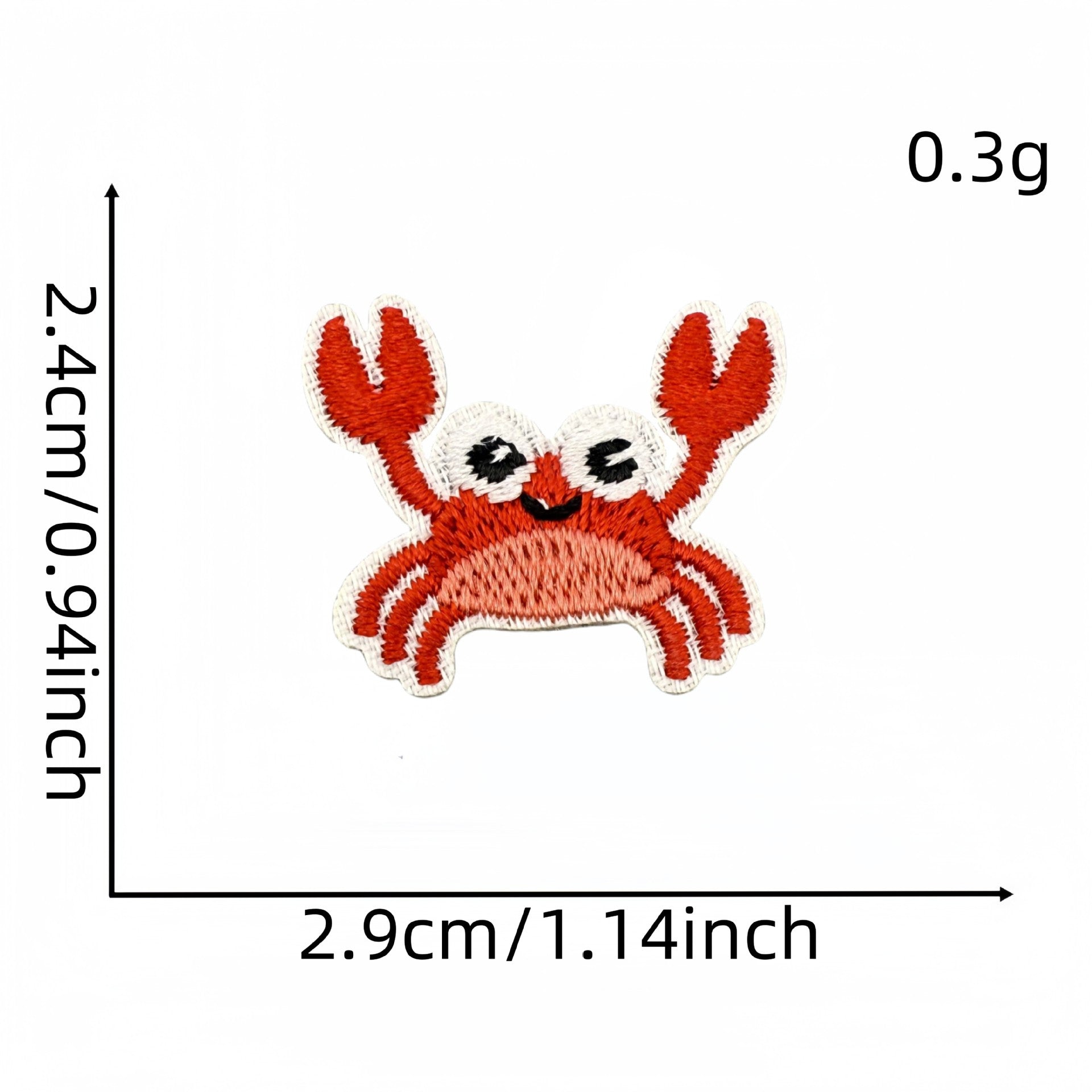 Wholesale Modern Cartoon Ocean Life Embroidered Patch Iron On Applique For Shoes Hats Fashion DIY Accessory