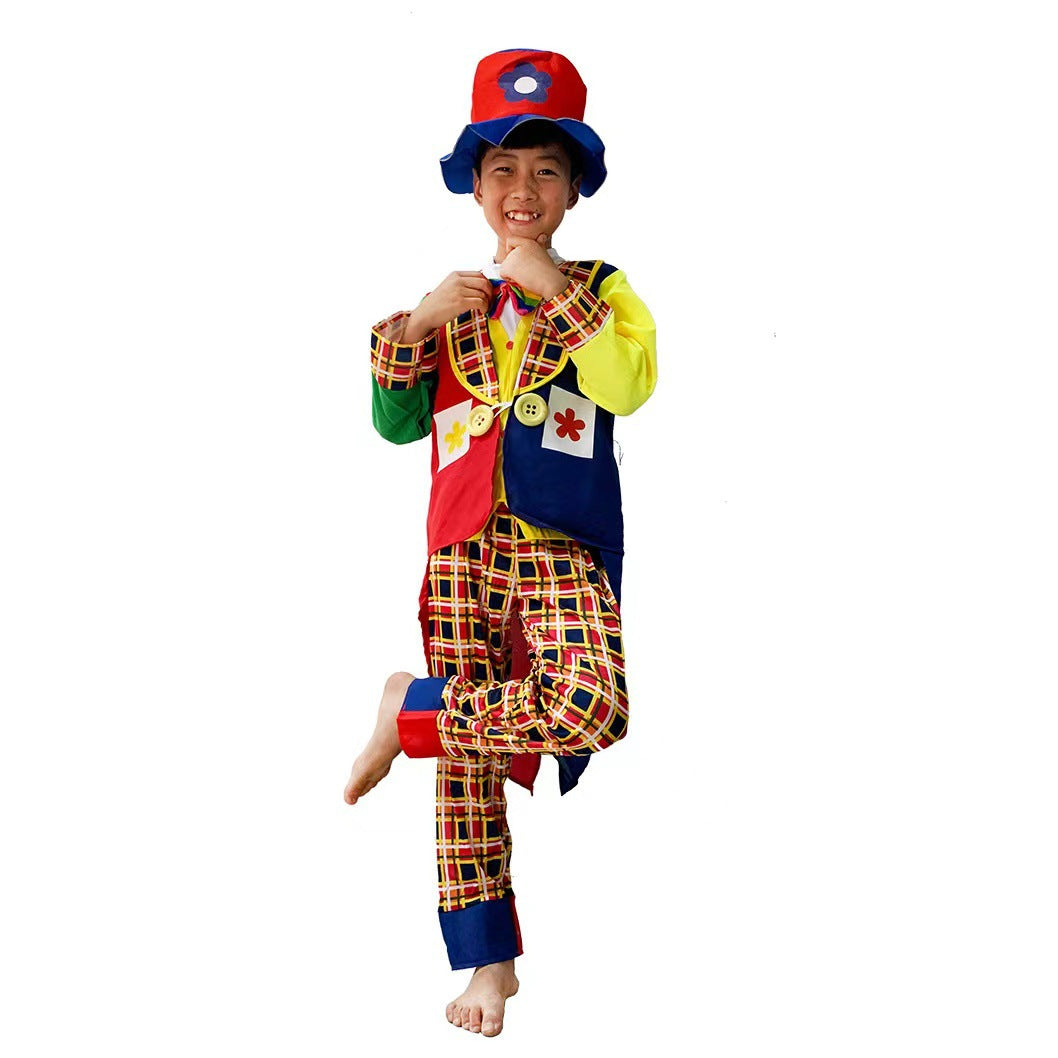 Wholesale clown costumes Children's Day stage performance costumes