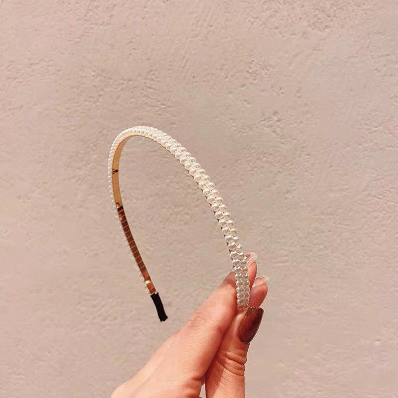 Wholesale Pearl Bow Braided Headband