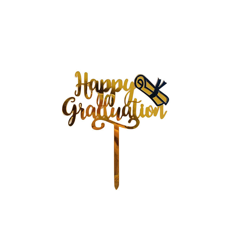 Wholesale  Acrylic Graduation Season Cake Topper Decoration