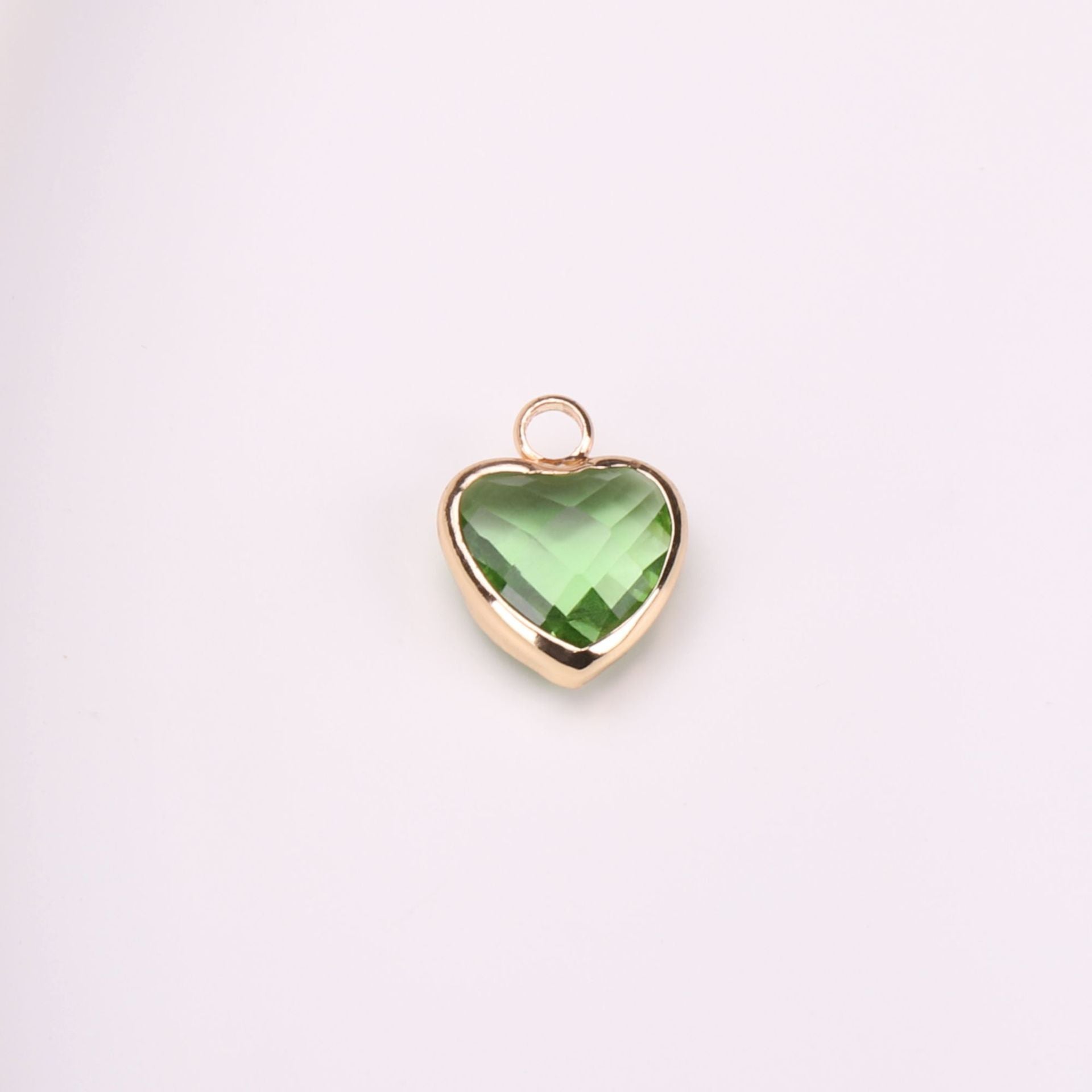 Wholesale Crystal Love Peach Heart Pendant