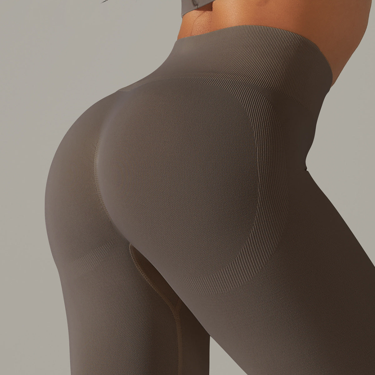 Wholesale Pure Color Beautiful Back High Elastic Four-Piece Set Yoga Clothes