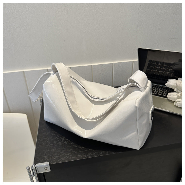 Wholesale PU Large Capacity Solid Color Shoulder Bag