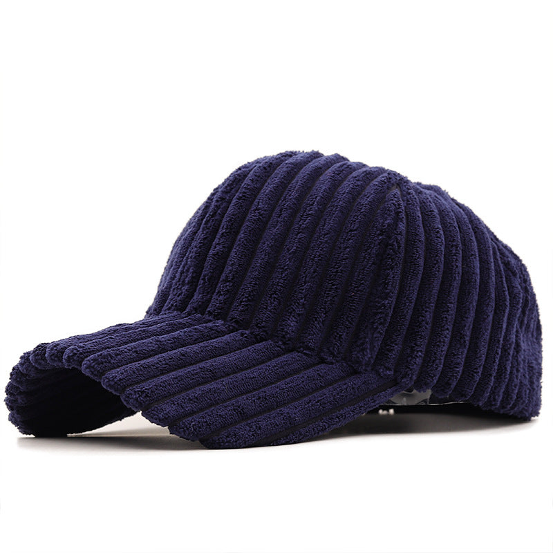 Wholesale Winter Warm Corduroy Fashion Casual Couple Versatile Duckbill Cap