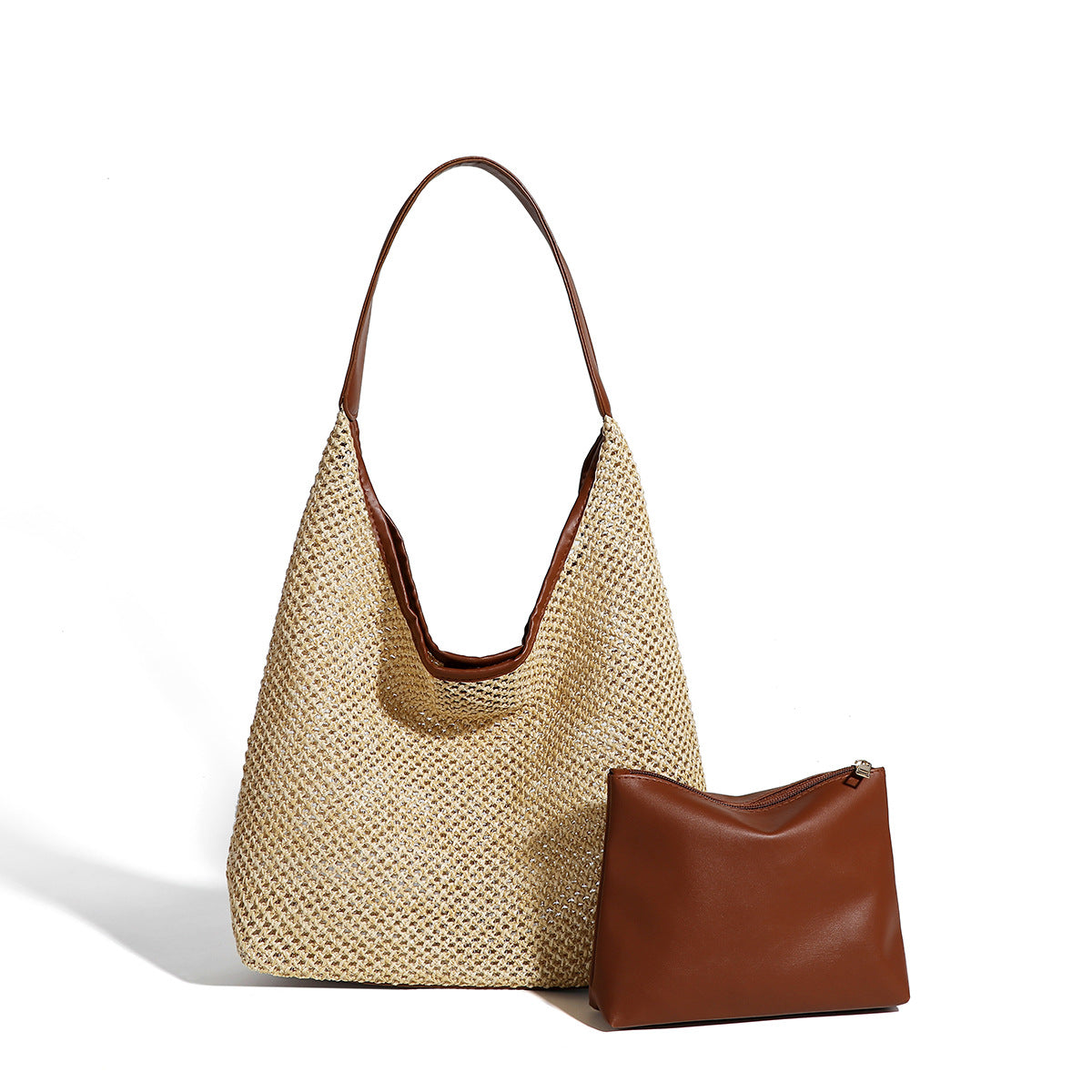 Wholesale Retro Straw Casual Shoulder Bag