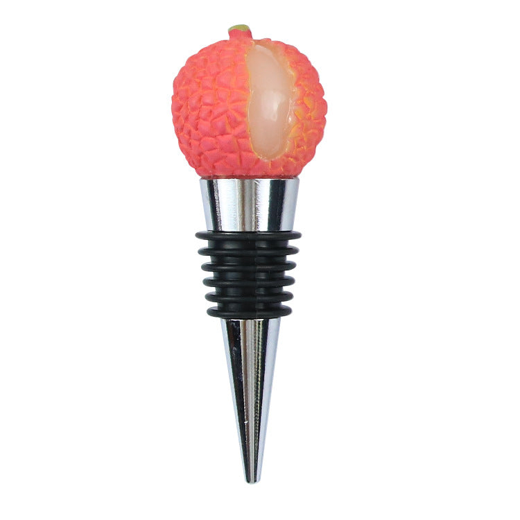 Wholesale  Fruit Wine Red Wine Stopper Pineapple Lemon Red Wine Stopper