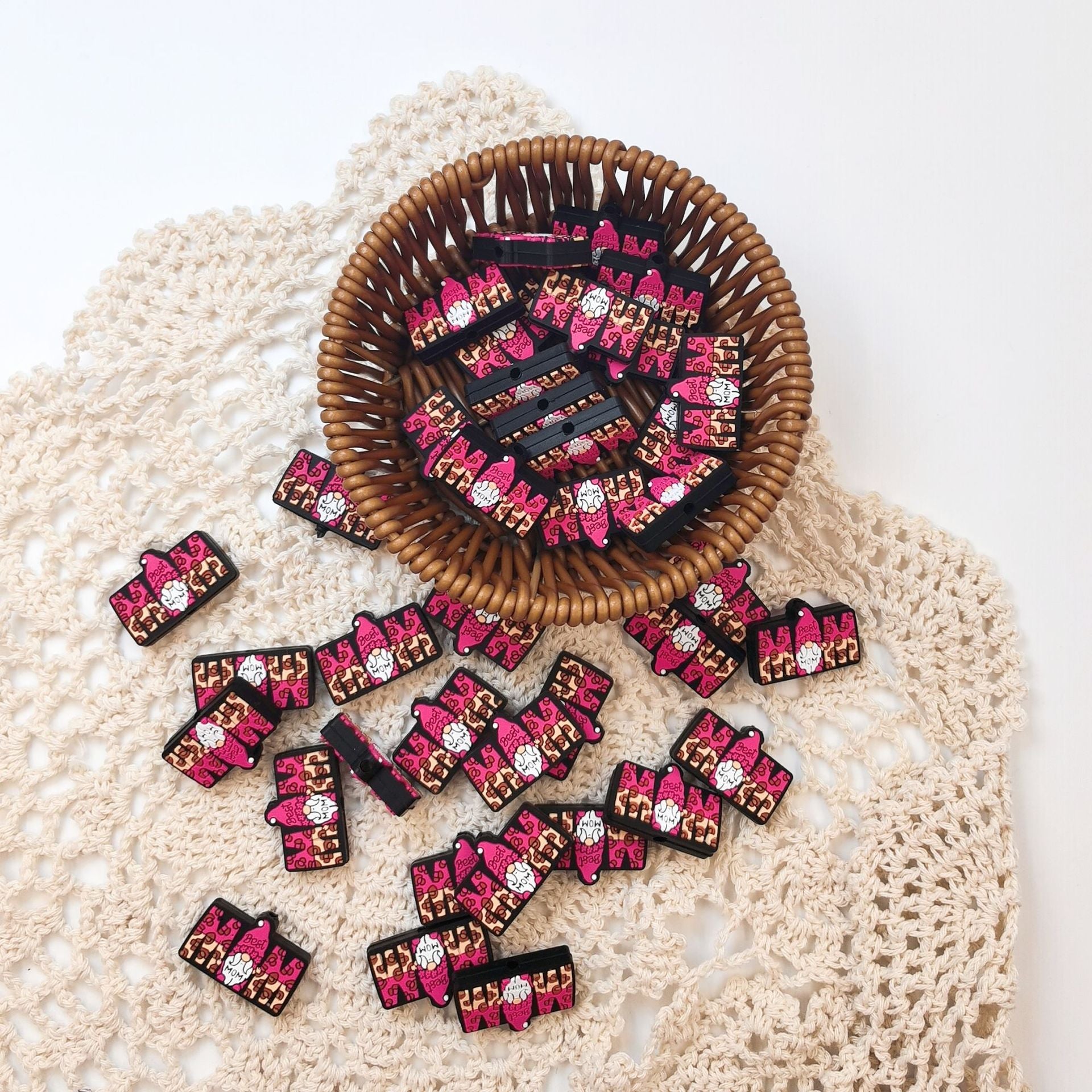 Wholesale Silicone Cartoon Mother's Day DYI Beads