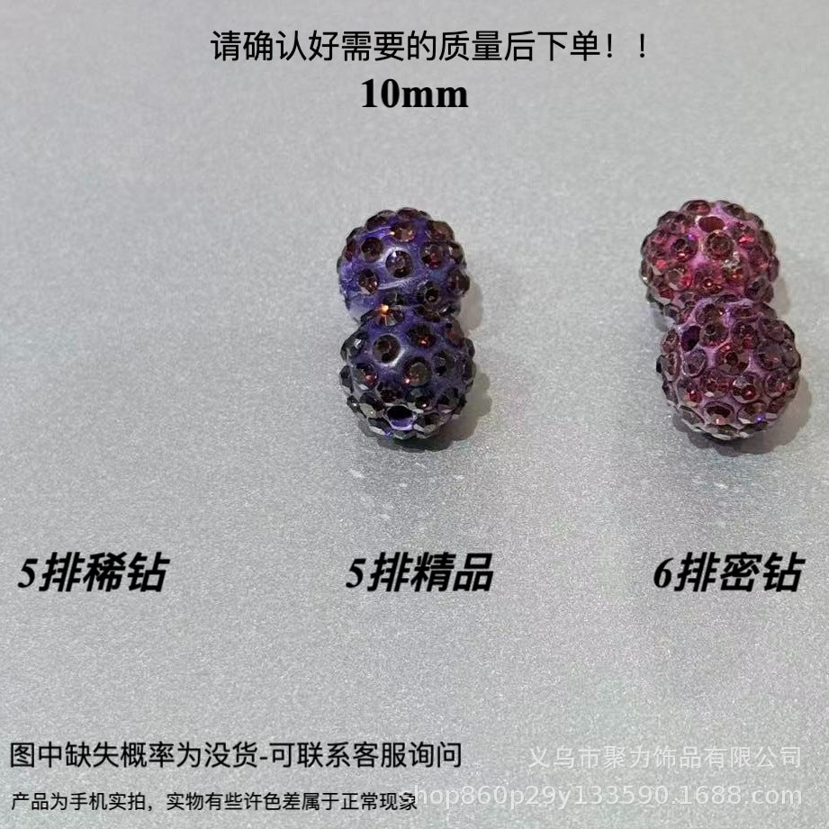 Wholesale 100pcs Polymer Clay Diamond Beads Loose Spacer Beads For DIY Jewelry Making Trendy Fashion Accessory For Resale