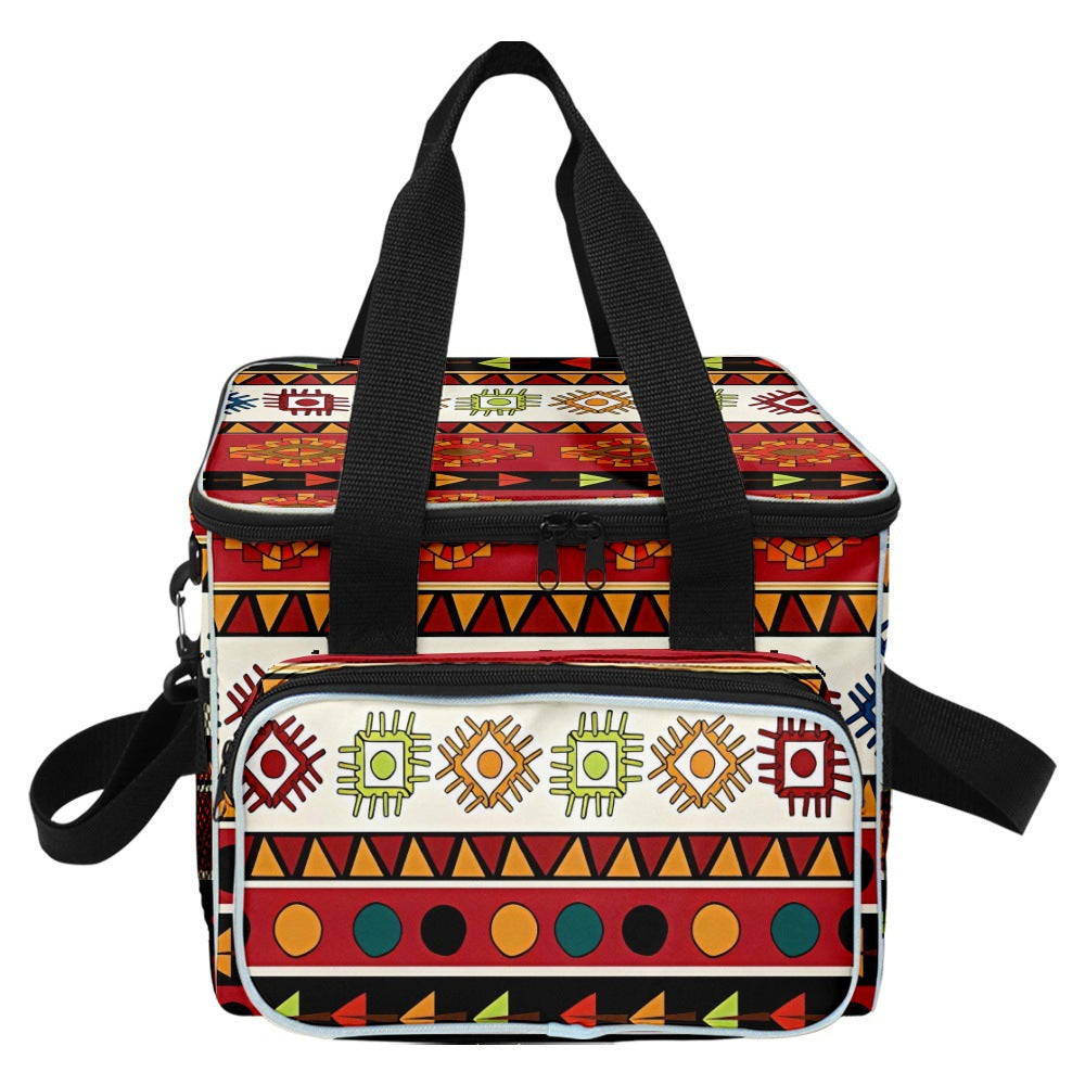 Wholesale Polyester Mexico Aztec Printed Thermal Bag