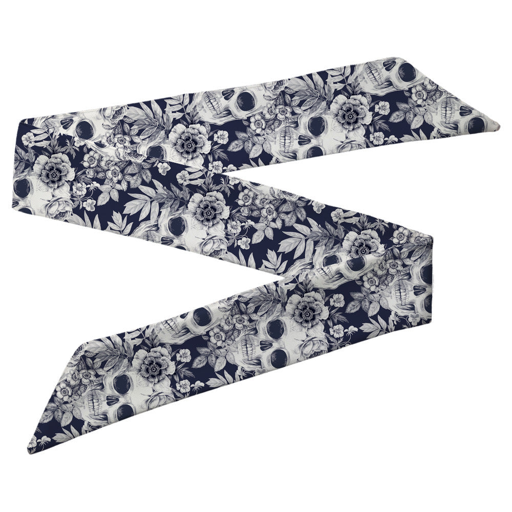 Wholesale Fresh Flower Skull Polyester Hair Bands
