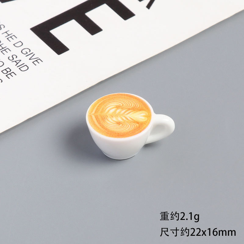 Wholesale Resin Miniature Coffee Cup Plate And Saucer Doll Accessories