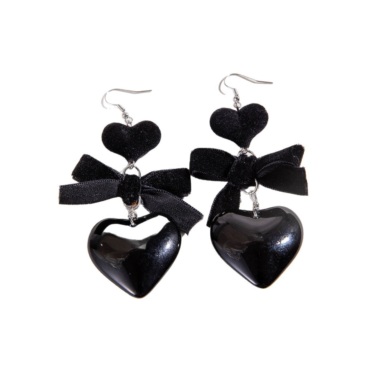 Wholesale Bow Love Valentine' s Day Acrylic Earrings