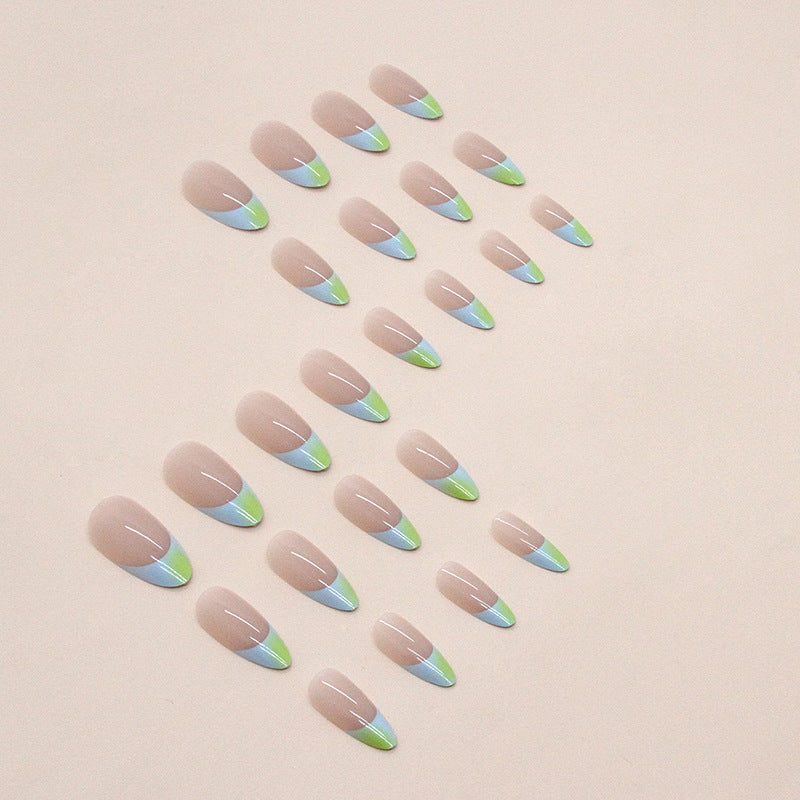 Wholesale ins style almond nail french fresh Press-on Nails