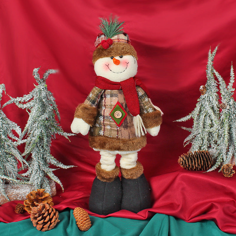 Wholesale Christmas Retractable Doll Window Decorations