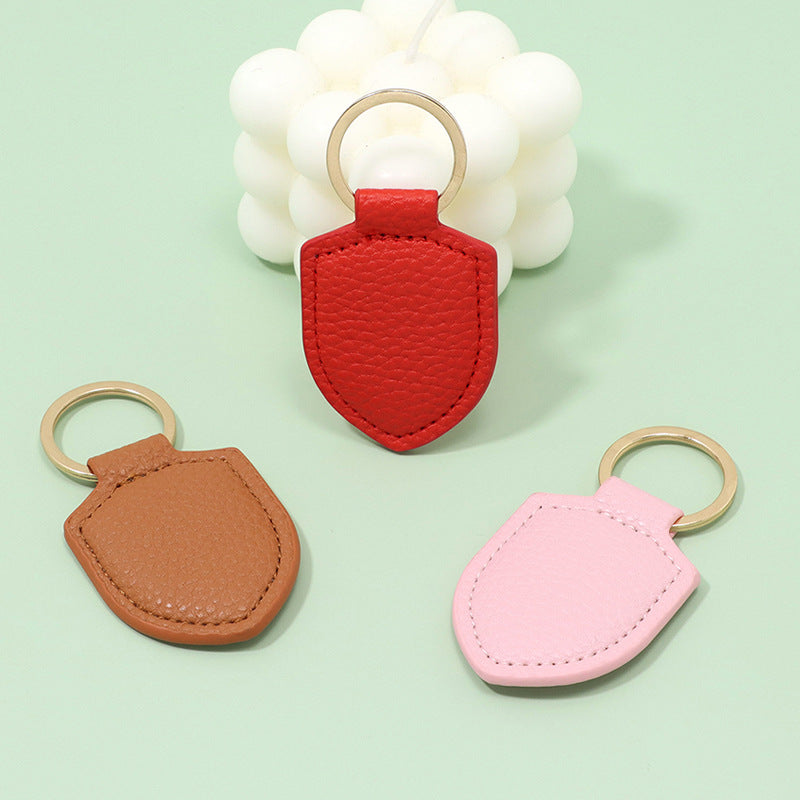 Wholesale Shield Leather Keychains
