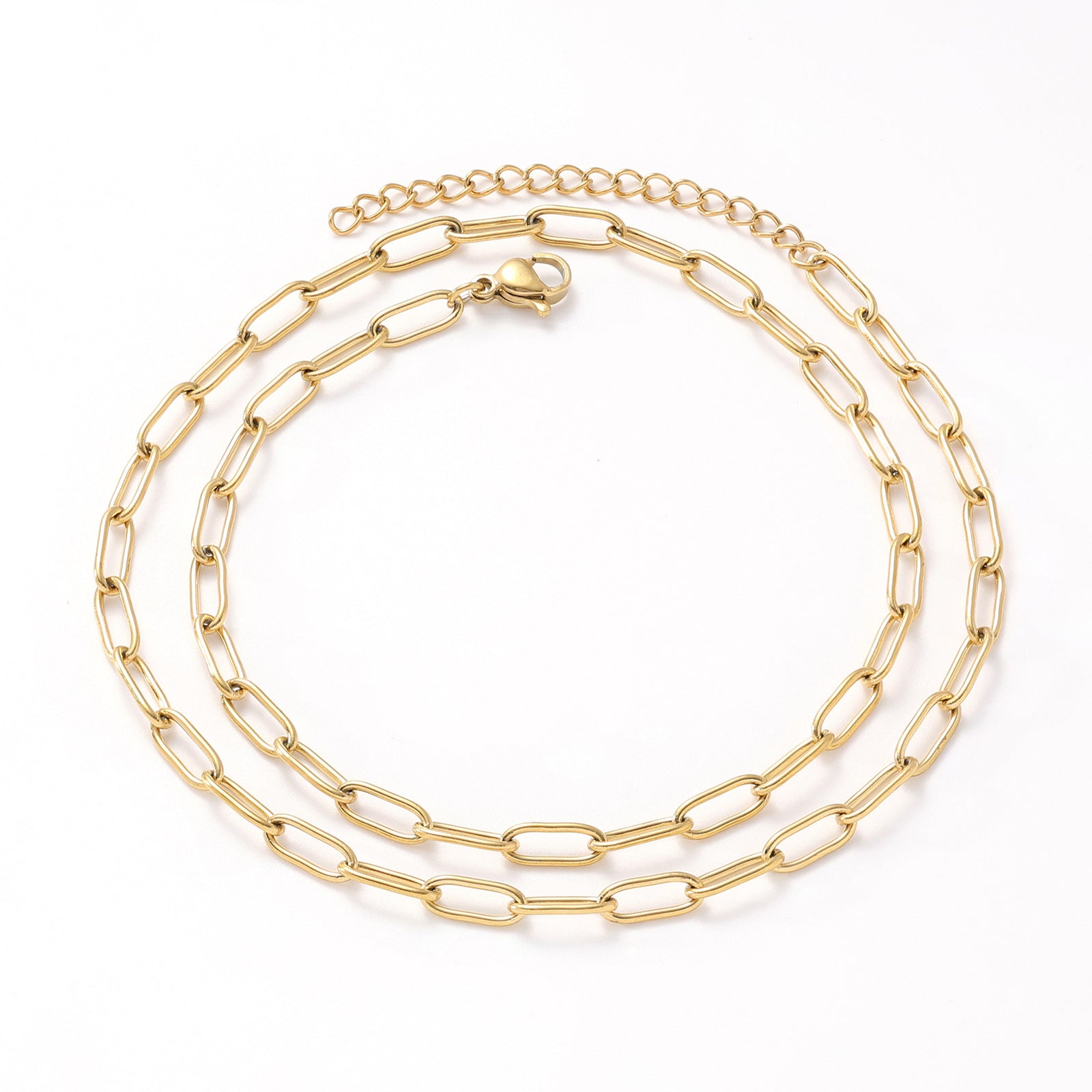 Wholesale Stainless steel gold-plated titanium steel chain
