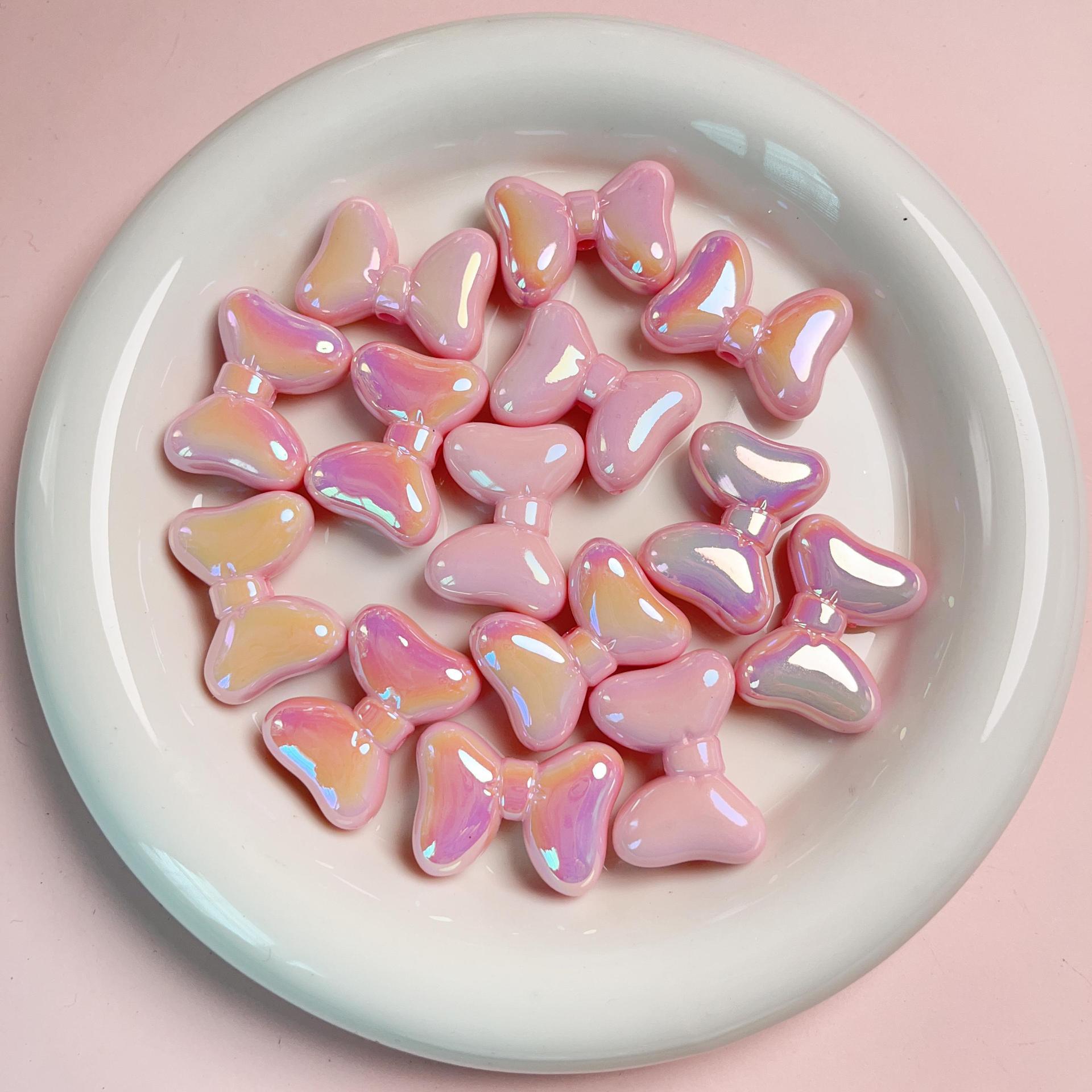 Al por mayor 20pcs acrílico de oso luminoso cuentas de conejo