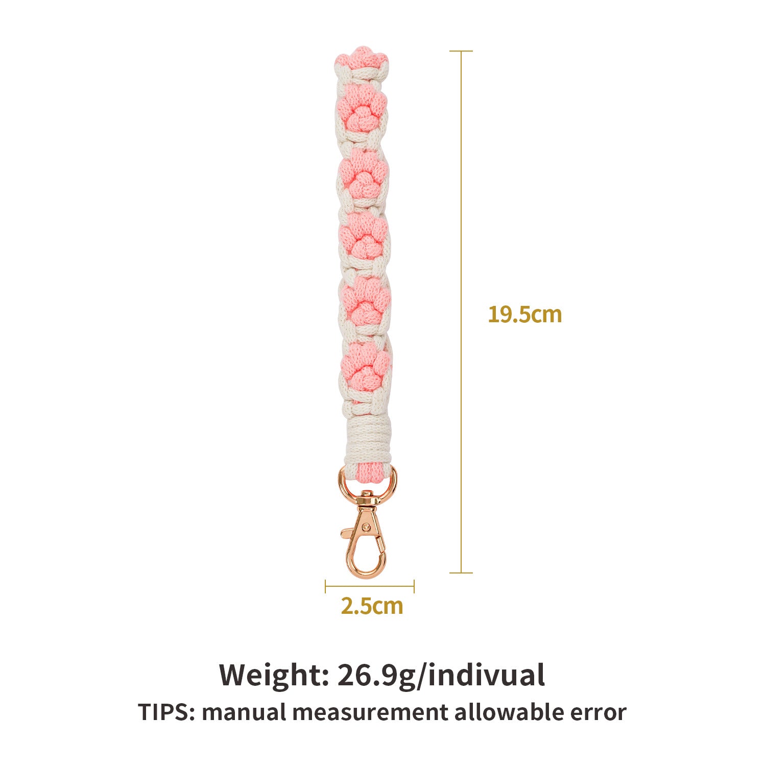 Wholesale  creative cat claw hand woven wrist strap pendant accessories