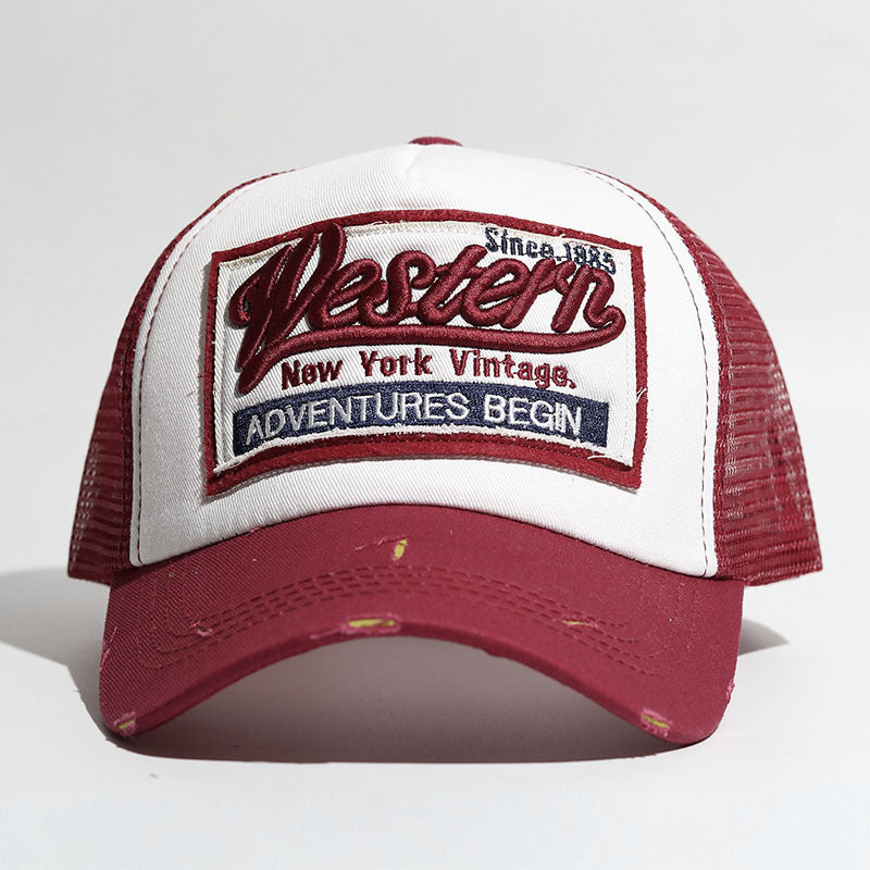 Capilla de béisbol de bordado de algodón al algodón al por mayor