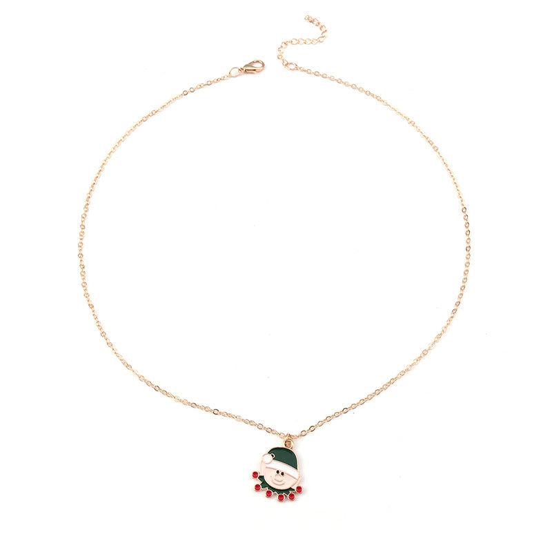 Wholesale Christmas Necklace Santa Claus Christmas Tree Snowman Necklace Sweater Chain