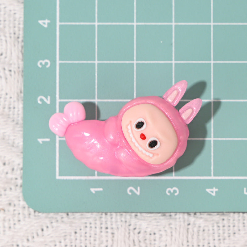 Wholesale 10pcs/pack oft silicone cartoon fried shrimp rubber beads