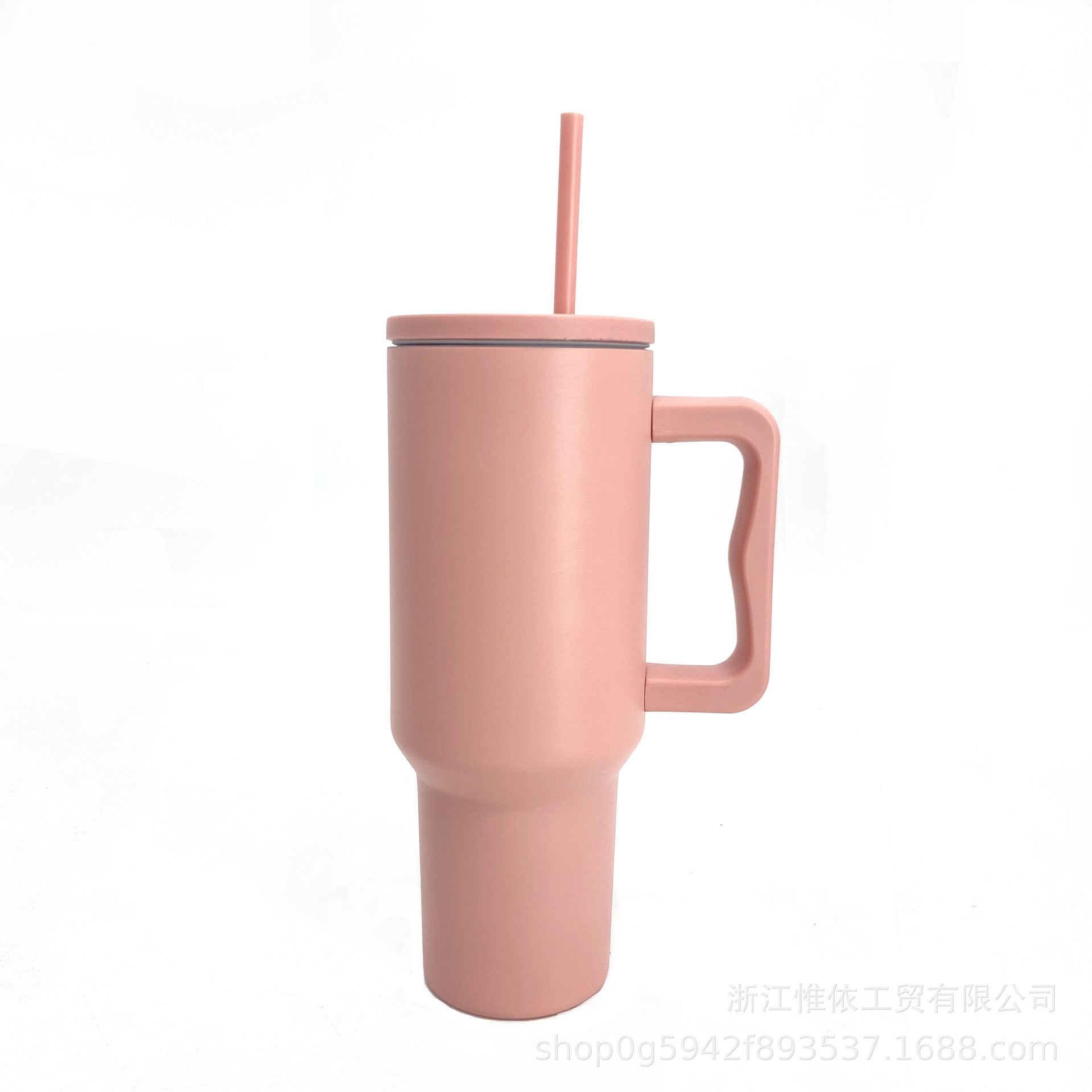 Wholesale 40oz Handle Car Cup Stainless Steel Straw Ice Cup Car Portable Thermos Cup