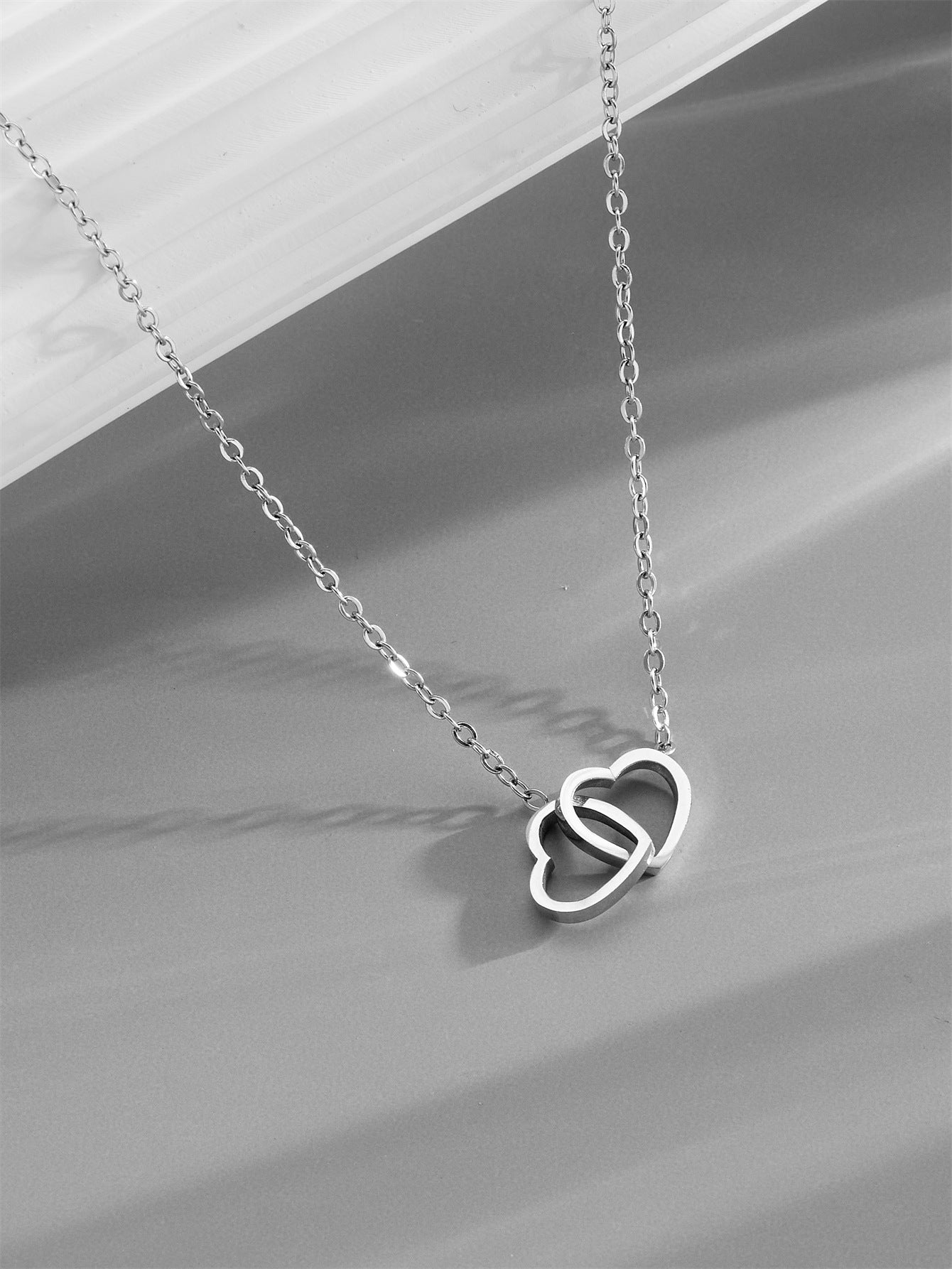 Wholesale Heart-shaped Necklace  Titanium Steel