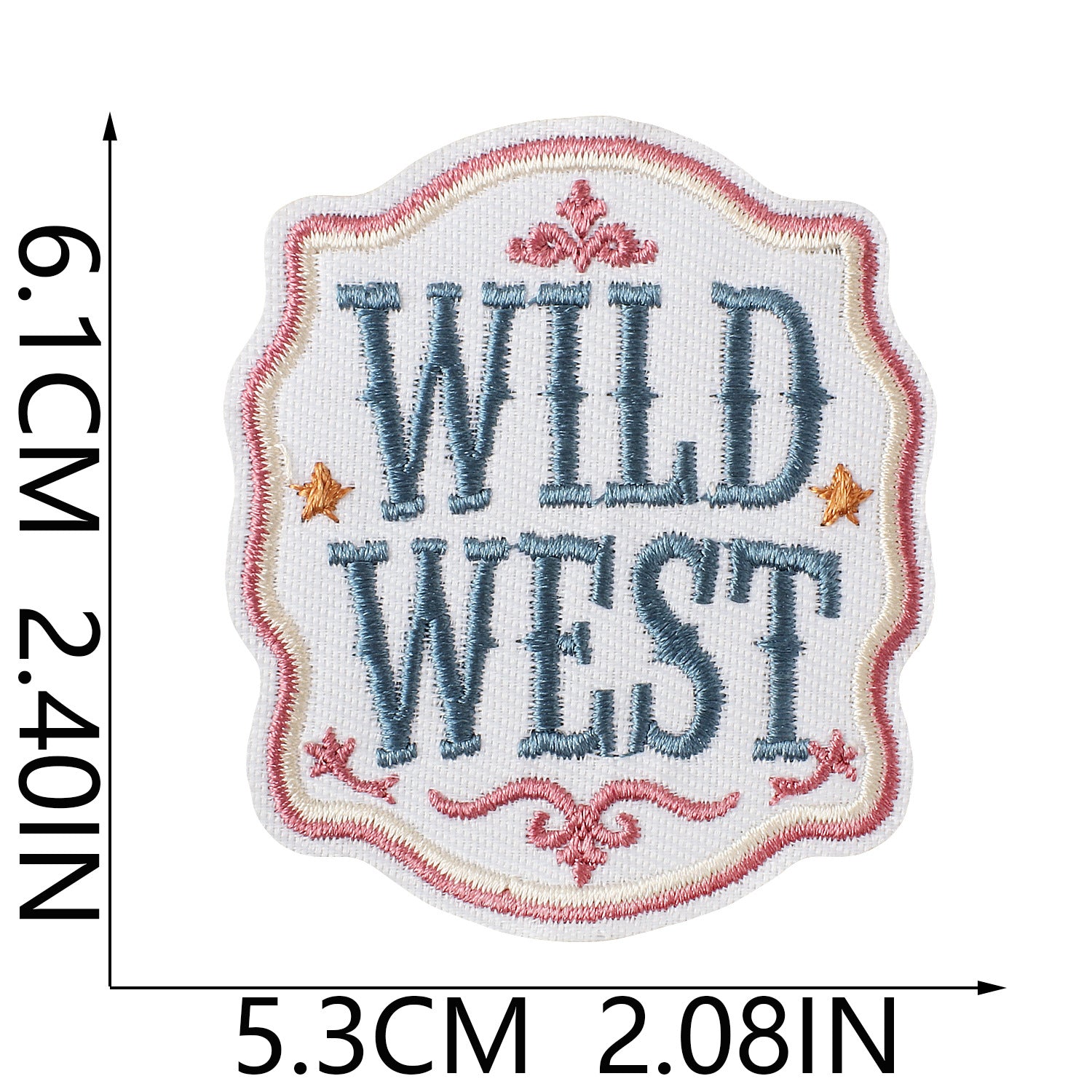Wholesale Retro Western Cactus Embroidered Patch Iron On Apparel Fashion Accessory