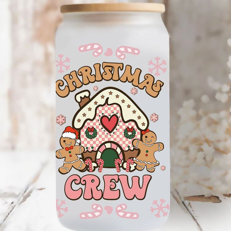 Wholesale Christmas trees of various colors 16oz Cup UV DTF Wraps