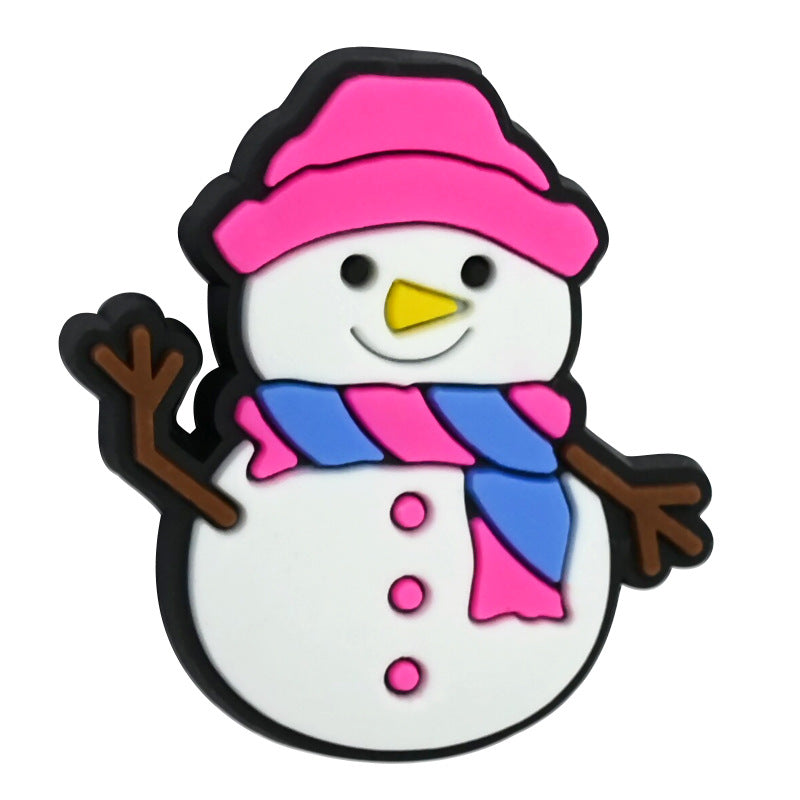 Wholesale Random 100pcs Cartoon Christmas Snowman Beads