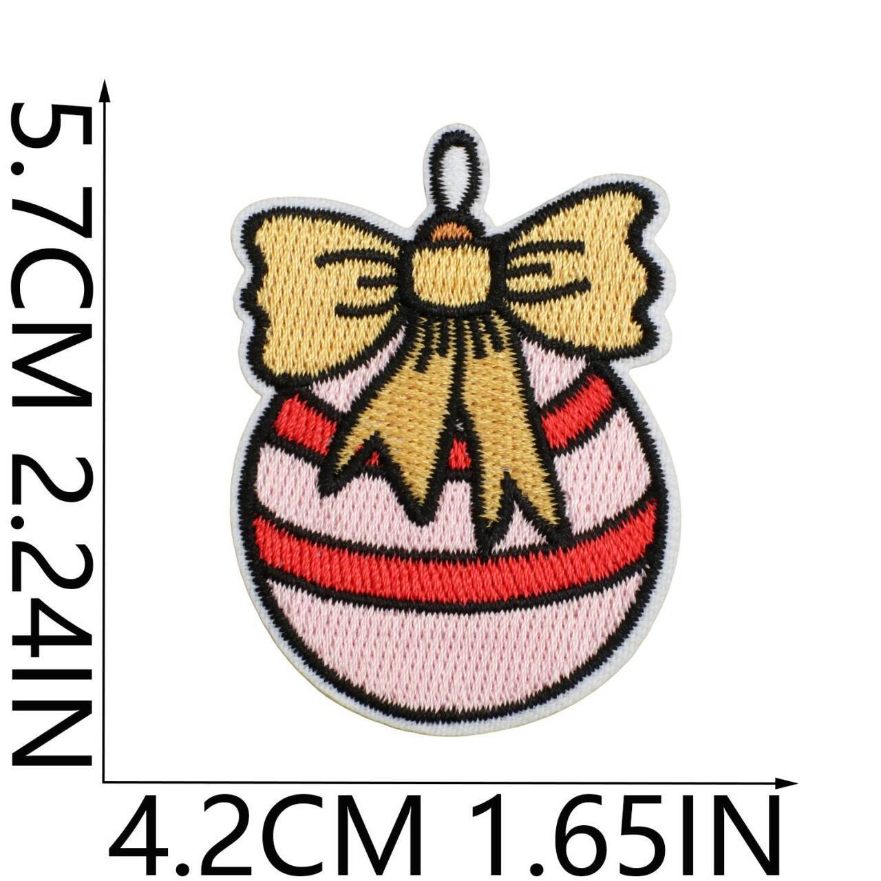 Wholesale Embroidered Christmas Patch Funny Holiday Design Polyester Thread Applique For Clothing Resale  OLY Exclusive