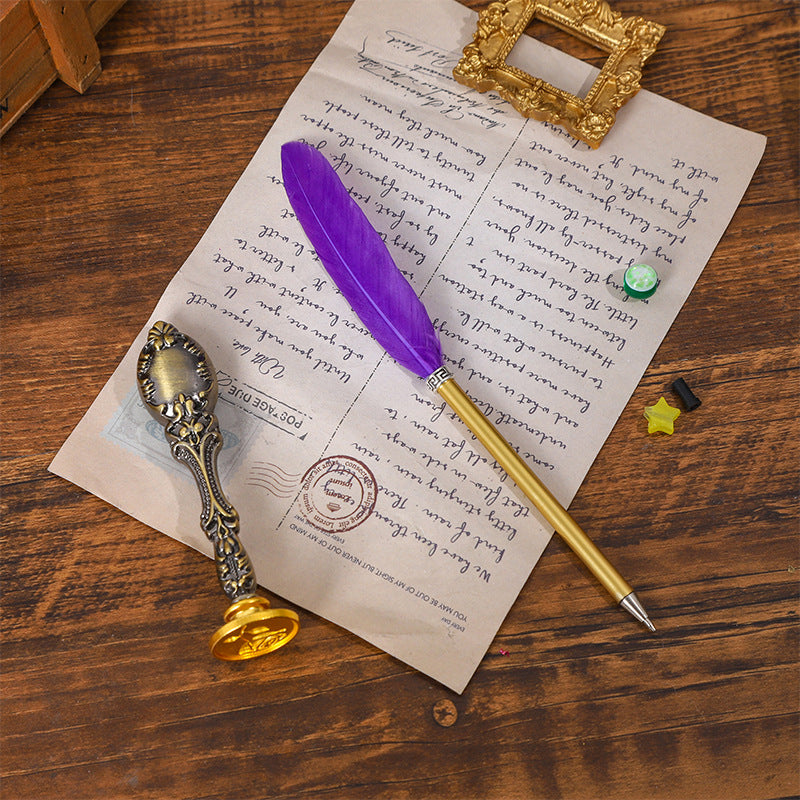 Wholesale Color Quill Ballpoint Pen Set Gift